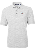 Cutter and Buck Toronto Blue Jays Mens Virtue Eco Pique Botanical Short Sleeve Polo