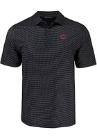 Cutter and Buck Cincinnati Reds Shadow Check Big Tall Polo