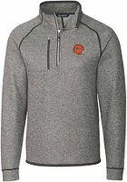 Cutter and Buck Cincinnati Bengals Mens Grey Historic Mainsail Big Tall Qtr Zip