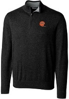 Cutter and Buck Cincinnati Bengals Mens Black Historic Lakemont Big Tall Qtr Zip