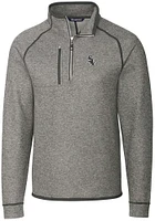 Cutter and Buck Chicago White Sox Mens Mainsail Long Sleeve Qtr Zip Pullover