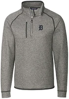 Cutter and Buck Detroit Tigers Mens Mainsail Long Sleeve Qtr Zip Pullover
