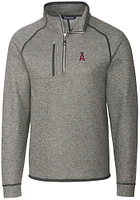 Cutter and Buck Los Angeles Angels Mens Mainsail Long Sleeve Qtr Zip Pullover