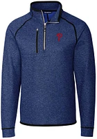 Cutter and Buck Philadelphia Phillies Mens Mainsail Long Sleeve Qtr Zip Pullover