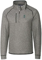 Cutter and Buck Seattle Mariners Mens Mainsail Long Sleeve Qtr Zip Pullover