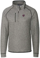 Cutter and Buck Washington Nationals Mens Mainsail Long Sleeve Qtr Zip Pullover