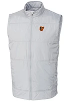 Cutter and Buck Baltimore Orioles Mens Stealth Hybrid Quilted Sleeveless Jacket