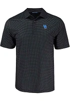 Cutter and Buck Kentucky Wildcats Mens Alumni Pike Shadow Check Short Sleeve Polo