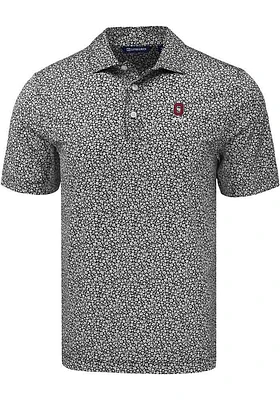 Cutter and Buck Ohio State Buckeyes Mens Alumni Pike Flora Short Sleeve Polo