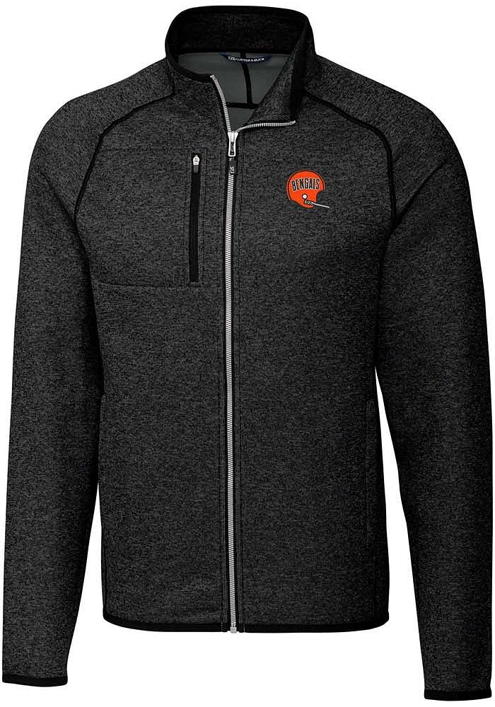 Cutter and Buck Cincinnati Bengals Mens Grey Historic Mainsail Big Tall Light Weight Jacket