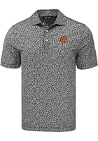 Cutter and Buck Cincinnati Bengals Mens Historic Pike Flora Short Sleeve Polo