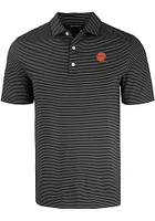 Cutter and Buck Cincinnati Bengals Mens Historic Forge Eco Fine Line Short Sleeve Polo