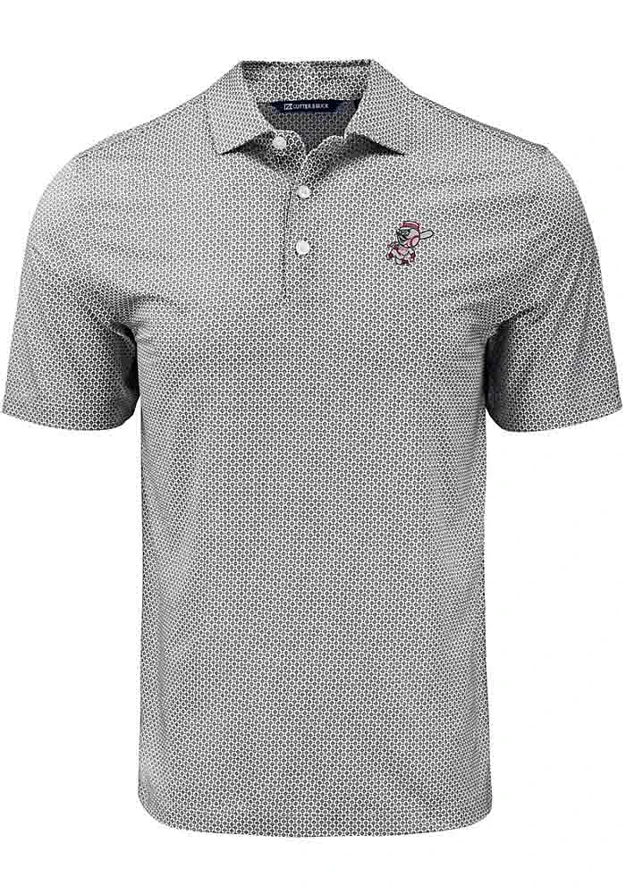 Cutter and Buck Cincinnati Reds Cooperstown Pike Diamond Dot Big Tall Polo