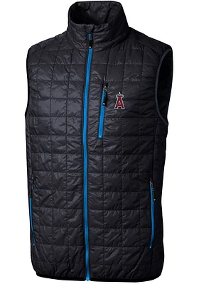Cutter and Buck Los Angeles Angels Mens Navy Blue Rainier PrimaLoft Puffer Sleeveless Jacket
