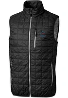 Cutter and Buck Miami Marlins Mens Black Rainier PrimaLoft Puffer Sleeveless Jacket