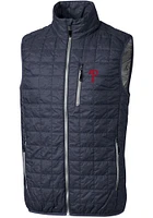 Cutter and Buck Philadelphia Phillies Mens Charcoal Rainier PrimaLoft Puffer Sleeveless Jacket