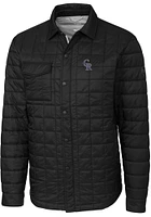 Cutter and Buck Colorado Rockies Mens Black Rainier PrimaLoft Quilted Outerwear Lined Jacket