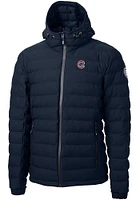 Cutter and Buck Chicago Cubs Mens Navy Blue Mission Ridge Repreve Puffer Filled Jacket