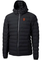 Cutter and Buck San Francisco Giants Mens Black Mission Ridge Repreve Puffer Filled Jacket