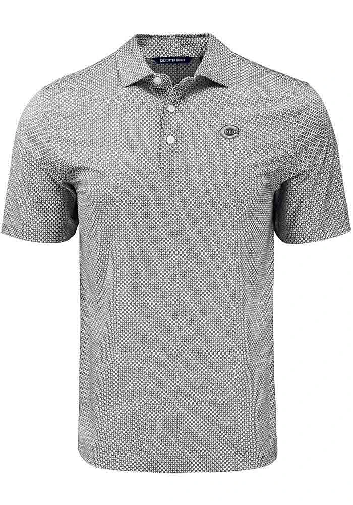 Cutter and Buck Cincinnati Reds Mono Pike Diamond Dot Big Tall Polo