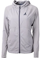 Cutter and Buck Atlanta Braves Womens Adapt Eco Light Weight Jacket