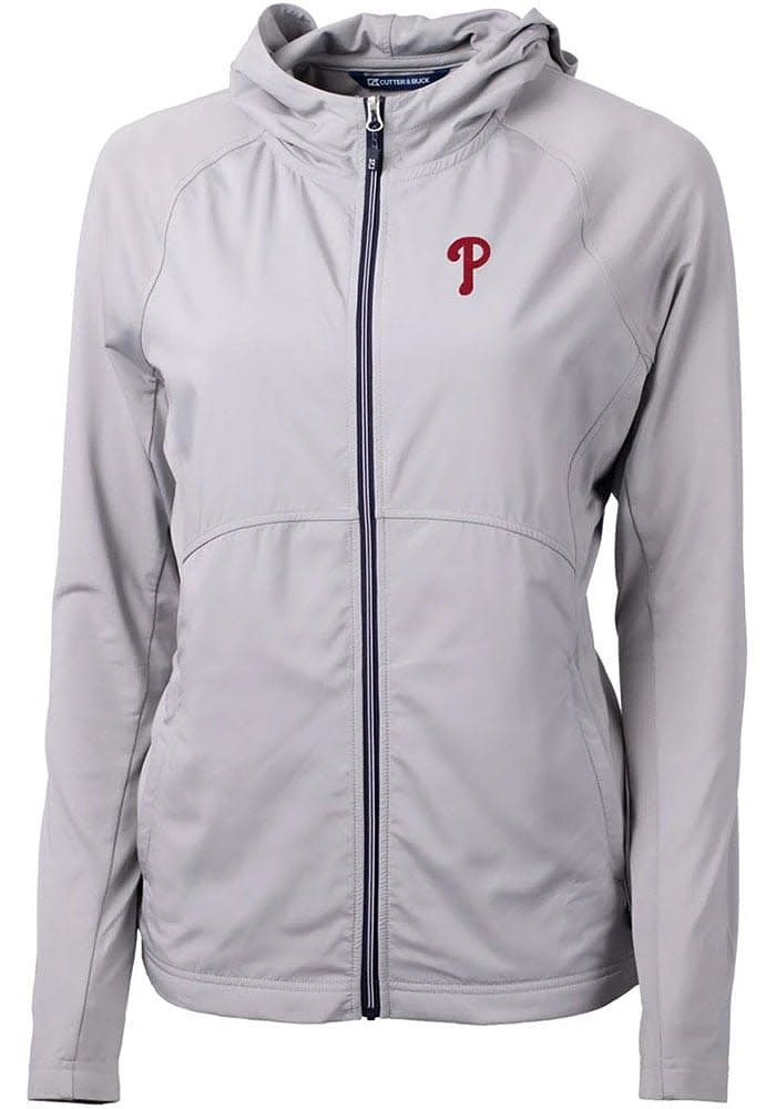Cutter and Buck Philadelphia Phillies Womens Adapt Eco Light Weight Jacket