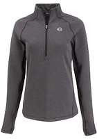 Cutter and Buck Cincinnati Reds Womens Mono Pehastin Qtr Zip