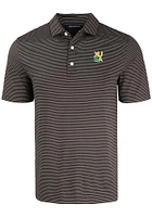 Cutter and Buck Xavier Musketeers Mens Gold Rush Forge Eco Fine Line Short Sleeve Polo