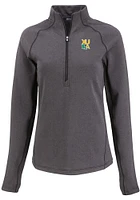 Cutter and Buck Xavier Musketeers Womens Gold Rush Pehastin Qtr Zip