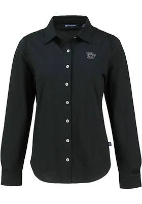 Cutter and Buck Cincinnati Bearcats Womens Vault Advantage Soft Pique Long Sleeve  Dress Shirt