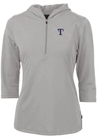 Cutter and Buck Texas Rangers Womens Virtue Eco Pique Hooded Sweatshirt