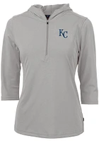 Cutter and Buck Kansas City Royals Womens Virtue Eco Pique Hooded Sweatshirt