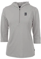 Cutter and Buck Detroit Tigers Womens Virtue Eco Pique Hooded Sweatshirt