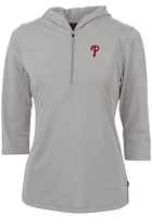 Cutter and Buck Philadelphia Phillies Womens Virtue Eco Pique Hooded Sweatshirt