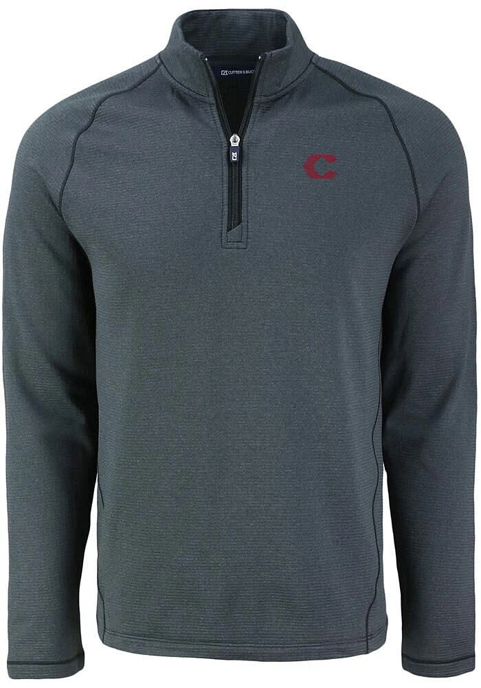 Cutter and Buck Cincinnati Reds Mens City Connect Pehastin Long Sleeve Qtr Zip Pullover