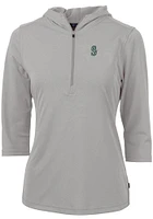 Cutter and Buck Seattle Mariners Womens Virtue Eco Pique Hooded Sweatshirt