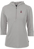 Cutter and Buck Los Angeles Angels Womens Virtue Eco Pique Hooded Sweatshirt