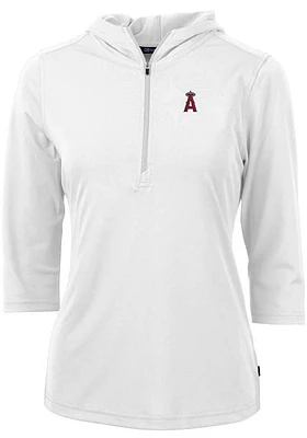 Cutter and Buck Los Angeles Angels Womens Virtue Eco Pique Hooded Sweatshirt
