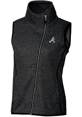 Cutter and Buck Atlanta Braves Womens Grey Mainsail Vest