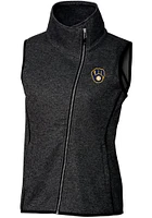 Cutter and Buck Milwaukee Brewers Womens Grey Mainsail Vest