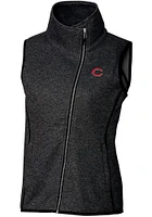 Cutter and Buck Cincinnati Reds Womens Grey Mainsail Vest