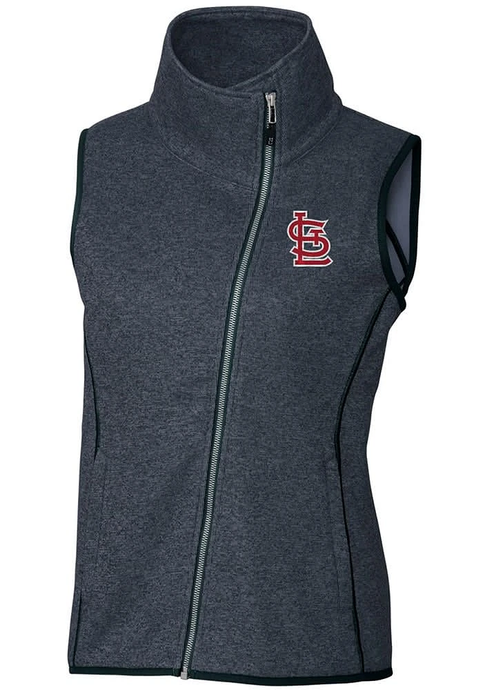 Cutter and Buck St Louis Cardinals Womens Navy Blue Mainsail Vest