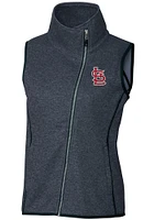 Cutter and Buck St Louis Cardinals Womens Navy Blue Mainsail Vest