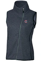 Cutter and Buck Chicago Cubs Womens Navy Blue Mainsail Vest