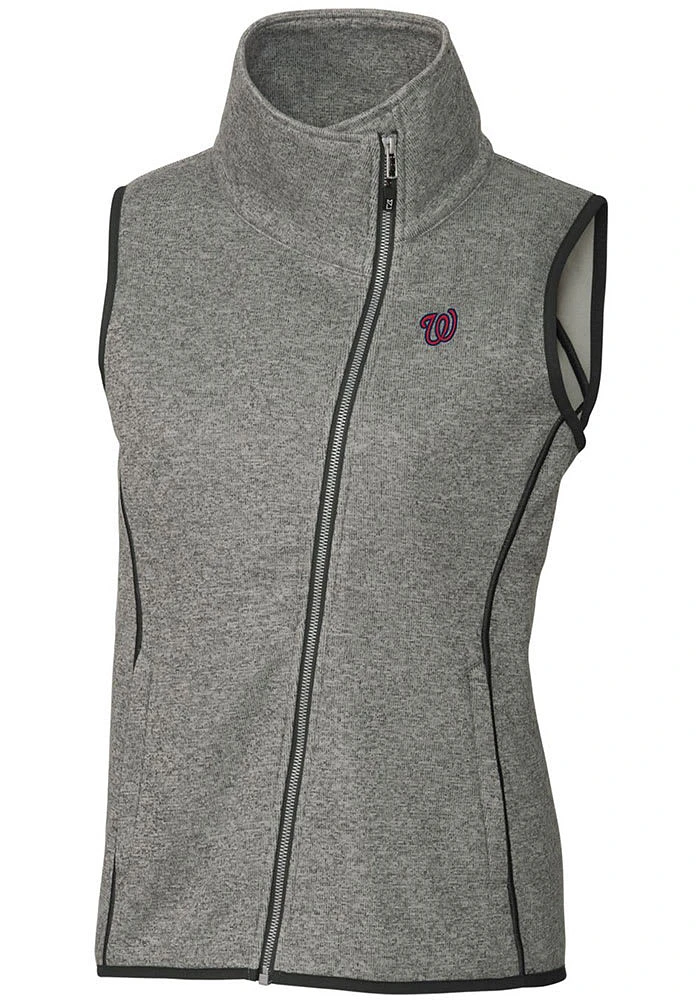 Cutter and Buck Washington Nationals Womens Grey Mainsail Vest