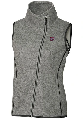 Cutter and Buck Washington Nationals Womens Grey Mainsail Vest