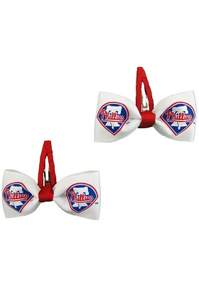 Philadelphia Phillies Clippies Design Baby Hair Barrette