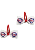 Philadelphia Phillies Clippies Design Baby Hair Barrette