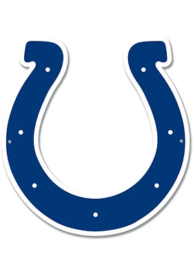 Indianapolis Colts 12 Steel Logo Sign - Blue