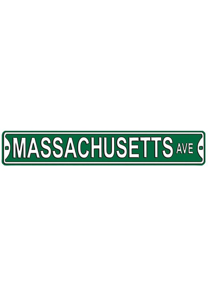 Indianapolis Massachusetts AVE Sign - Green